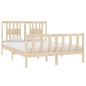 vidaXL Giroletto in Legno Massello 135x190 cm Double vidaXL Giroletto in Legno Massello 135x190 cm Double