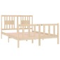 vidaXL Giroletto in Legno Massello 135x190 cm Double vidaXL Giroletto in Legno Massello 135x190 cm Double