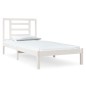 vidaXL Letto senza Materasso Bianco 90x190 cm in Legno Massello Pino