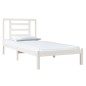 vidaXL Letto senza Materasso Bianco 90x190 cm in Legno Massello Pino