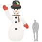 Pupazzo di Neve Gonfiabile con LED 370 cm Pupazzo di Neve Gonfiabile con LED 370 cm