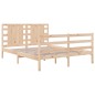 vidaXL Giroletto senza Materasso 135x190 cm in Legno Massello di Pino vidaXL Giroletto senza Materasso 135x190 cm in Legno Massello di Pino