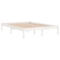 vidaXL Giroletto Bianco in Legno Massello 120x190 cm Small Double vidaXL Giroletto Bianco in Legno Massello 120x190 cm Small Double