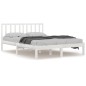 vidaXL Giroletto Bianco Legno Massello di Pino 120x190cm Small Double vidaXL Giroletto Bianco Legno Massello di Pino 120x190cm Small Double