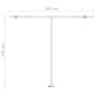 vidaXL Tenda Automatica Sensore Vento e LED 300x250 cm Arancio Marrone vidaXL Tenda Automatica Sensore Vento e LED 300x250 cm Arancio Marrone