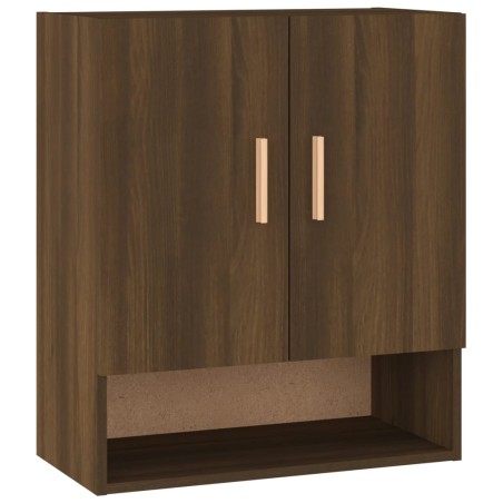 Mobile Pensile Rovere Marrone 60x31x70 cmi in Legno Multistrato