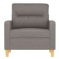 vidaXL Poltrona Tortora 60 cm in Tessuto