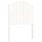 vidaXL Giroletto con Testiera Bianco Small Single Legno Massello vidaXL Giroletto con Testiera Bianco Small Single Legno Massello