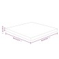 Piano Tavolo Quadrato Marrone Chiaro 50x50x4cm Rovere Trattato