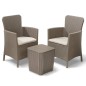 Keter Set Mobili da Balcone Miami 5 pz Cappuccino Keter Set Mobili da Balcone Miami 5 pz Cappuccino