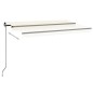 vidaXL Tenda da Sole Retrattile Manuale 450x300 cm Crema vidaXL Tenda da Sole Retrattile Manuale 450x300 cm Crema
