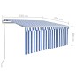 vidaXL Tenda Automatica con Sensore Vento 3,5x2,5m Arancione Marrone vidaXL Tenda Automatica con Sensore Vento 3,5x2,5m Arancione Marrone