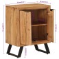 vidaXL Credenza con 2 Ante 55x36x72 cm in Legno Massello di Acacia vidaXL Credenza con 2 Ante 55x36x72 cm in Legno Massello di Acacia