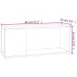 vidaXL Mobile TV Rovere Sonoma 80x24x32 cm in Truciolato vidaXL Mobile TV Rovere Sonoma 80x24x32 cm in Truciolato