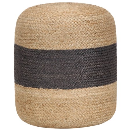 vidaXL Pouf Lavorato a Mano Grigio Scuro 40x45 cm in Juta