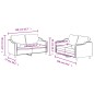 vidaXL Set Divani 2 pz con Cuscini Tortora in Tessuto vidaXL Set Divani 2 pz con Cuscini Tortora in Tessuto