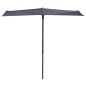 Madison Ombrellone da Balcone Sun Wave 270x150 cm Blu Zaffiro Madison Ombrellone da Balcone Sun Wave 270x150 cm Blu Zaffiro