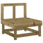 vidaXL Set Salotto da Giardino 7 pz in Legno Impregnato di Pino vidaXL Set Salotto da Giardino 7 pz in Legno Impregnato di Pino