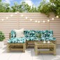 vidaXL Set Salotto da Giardino 5 pz in Legno Impregnato di Pino