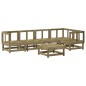 vidaXL Set Salotto da Giardino 6 pz in Legno Impregnato di Pino vidaXL Set Salotto da Giardino 6 pz in Legno Impregnato di Pino