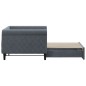 vidaXL Divano Letto con Letto Estraibile Grigio Scuro 90x200cm Velluto