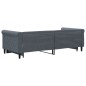 vidaXL Divano Letto con Letto Estraibile Grigio Scuro 90x200cm Velluto