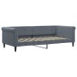 vidaXL Divano Letto con Letto Estraibile Grigio Scuro 90x200cm Velluto