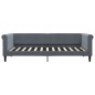 vidaXL Divano Letto con Letto Estraibile Grigio Scuro 90x200cm Velluto