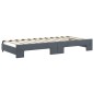 vidaXL Divano Letto con Letto Estraibile Grigio Scuro 90x200cm Velluto