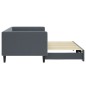 vidaXL Divano Letto con Letto Estraibile Grigio Scuro 90x200cm Velluto vidaXL Divano Letto con Letto Estraibile Grigio Scuro 90x200cm Velluto
