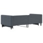 vidaXL Divano Letto con Letto Estraibile Grigio Scuro 90x200cm Velluto vidaXL Divano Letto con Letto Estraibile Grigio Scuro 90x200cm Velluto
