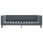 vidaXL Divano Letto con Letto Estraibile Grigio Scuro 90x200cm Velluto vidaXL Divano Letto con Letto Estraibile Grigio Scuro 90x200cm Velluto
