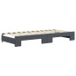 vidaXL Divano Letto con Letto Estraibile Grigio Scuro 90x200cm Velluto vidaXL Divano Letto con Letto Estraibile Grigio Scuro 90x200cm Velluto