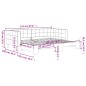 vidaXL Divano Letto con Letto Estraibile Grigio Scuro 90x200cm Velluto vidaXL Divano Letto con Letto Estraibile Grigio Scuro 90x200cm Velluto