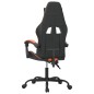 Sedia da Gaming Girevole Nero e Arancione in Similpelle Sedia da Gaming Girevole Nero e Arancione in Similpelle