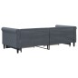 vidaXL Divano Letto Estraibile Cassetti Grigio Scuro 90x200cm Velluto vidaXL Divano Letto Estraibile Cassetti Grigio Scuro 90x200cm Velluto