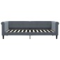 vidaXL Divano Letto Estraibile Cassetti Grigio Scuro 90x200cm Velluto vidaXL Divano Letto Estraibile Cassetti Grigio Scuro 90x200cm Velluto