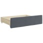 vidaXL Divano Letto Estraibile Cassetti Grigio Scuro 90x200cm Velluto vidaXL Divano Letto Estraibile Cassetti Grigio Scuro 90x200cm Velluto