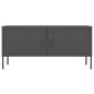 vidaXL Mobile TV Antracite 105x35x50 cm in Acciaio vidaXL Mobile TV Antracite 105x35x50 cm in Acciaio