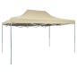 vidaXL Gazebo Professionale Pieghevole 3x4m Acciaio Crema vidaXL Gazebo Professionale Pieghevole 3x4m Acciaio Crema