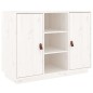 Credenza Bianca 100x40x75 cm in Legno Massello di Pino Credenza Bianca 100x40x75 cm in Legno Massello di Pino