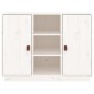 Credenza Bianca 100x40x75 cm in Legno Massello di Pino Credenza Bianca 100x40x75 cm in Legno Massello di Pino