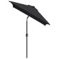 vidaXL Ombrellone da Giardino con Palo in Metallo 300x200 cm Nero vidaXL Ombrellone da Giardino con Palo in Metallo 300x200 cm Nero