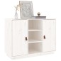 Credenza Bianca 100x40x75 cm in Legno Massello di Pino Credenza Bianca 100x40x75 cm in Legno Massello di Pino