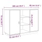 Credenza Bianca 100x40x75 cm in Legno Massello di Pino Credenza Bianca 100x40x75 cm in Legno Massello di Pino