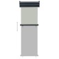 vidaXL Tendalino Laterale per Balcone 65x250 cm Grigio vidaXL Tendalino Laterale per Balcone 65x250 cm Grigio