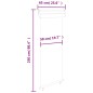 vidaXL Tendalino Laterale per Balcone 65x250 cm Grigio vidaXL Tendalino Laterale per Balcone 65x250 cm Grigio