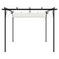 vidaXL Pergola da Giardino Tetto Retrattile Bianco Crema 3x3 m Acciaio vidaXL Pergola da Giardino Tetto Retrattile Bianco Crema 3x3 m Acciaio