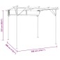 vidaXL Pergola da Giardino Tetto Retrattile Bianco Crema 3x3 m Acciaio vidaXL Pergola da Giardino Tetto Retrattile Bianco Crema 3x3 m Acciaio