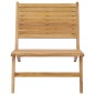 vidaXL Sedia da Giardino in Legno Massello di Teak vidaXL Sedia da Giardino in Legno Massello di Teak